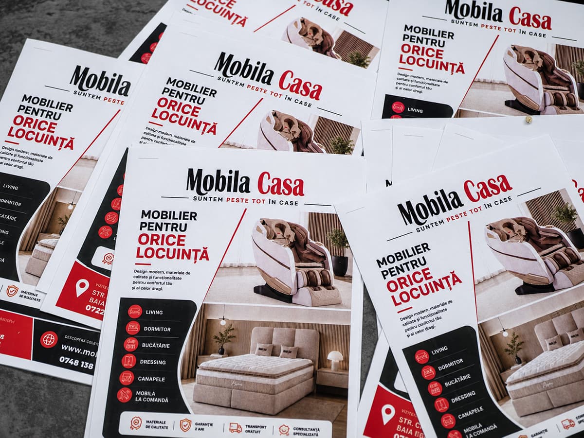 Materiale de prezentare Mobila Casa pentru mobilier și amenajări interioare în Baia Mare, Maramureș
