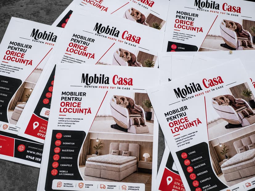 Materiale de prezentare Mobila Casa pentru mobilier și amenajări interioare în Baia Mare, Maramureș