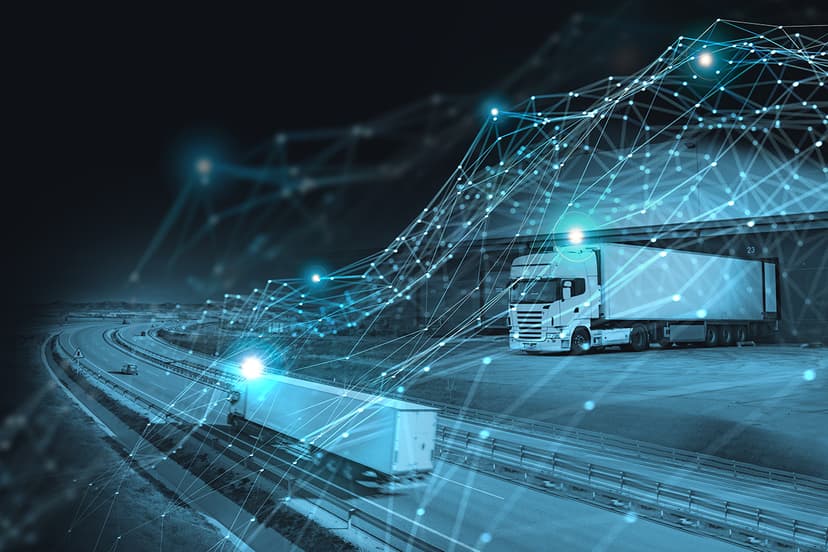 Transport & Auto în Baia Mare, Maramureș – camioane conectate printr-o rețea digitală de logistică.